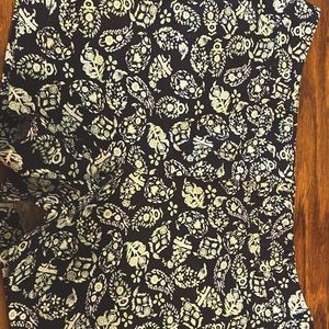 Loft Original Navy Paisley Shorts